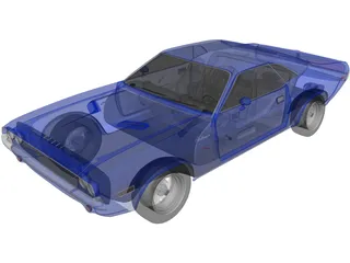 Dodge Challenger R/T (1970) 3D Model preview