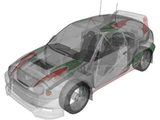 Toyota Corolla WRC (1998) 3D Model preview