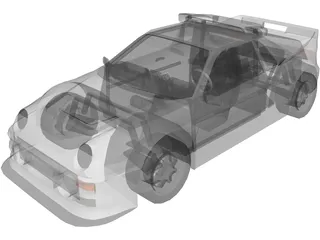 Ford RS200 Group B 3D Model preview