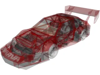 Lada Samara Pikes Peak 3D Model preview