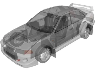 Mitsubishi Lancer Evo VI (1999) 3D Model preview