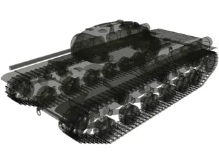 KV-1S 3D Model preview
