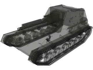 SU-76M 3D Model preview