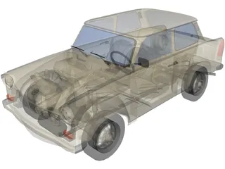 Trabant 601 3D Model preview