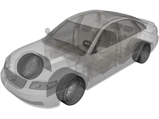 Hyundai Azera 3D Model preview