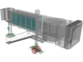 Airport Passenger Loading Bridge 3D Model preview