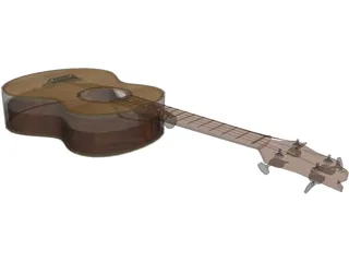 Ukulele Guitar 3D Model preview