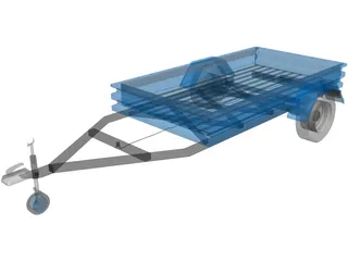 Trailer 1x-Axis 3D Model preview