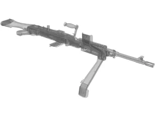 M240 Gun 3D Model preview