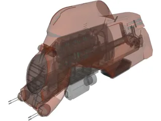 MTT Armored Transporter 3D Model preview