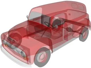 Ford Panel (1952) 3D Model preview