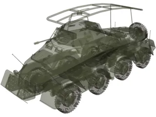 Sdkfz232-M 3D Model preview