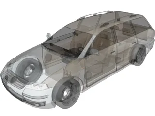 Volkswagen Passat Variant Wagon 3D Model preview