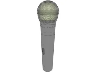 Microphone 3D Model preview