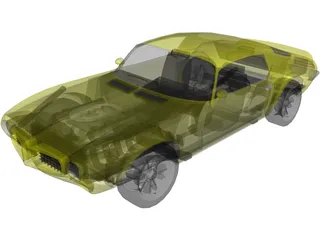 Pontiac Firebird (1970) 3D Model preview