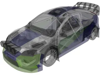 Ford Focus WRC (2006) 3D Model preview
