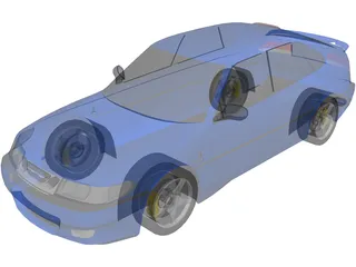 SAAB 9-3 Viggen Turbo 3D Model preview