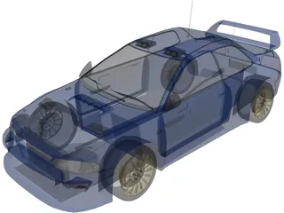Subaru Impreza WRC (1997) 3D Model preview