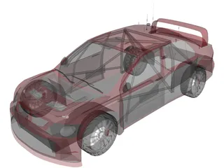 Mitsubishi Lancer WRC 3D Model preview