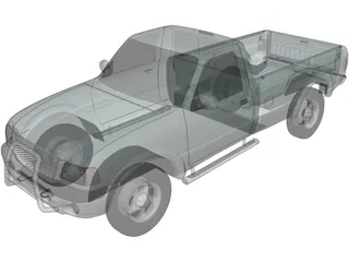 Ford Ranger Regular Cab (2001) 3D Model preview