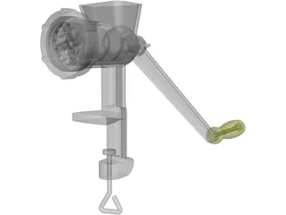 Meat Grinder 3D Model preview