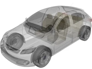 Volkswagen Gol G5 (2009) 3D Model preview