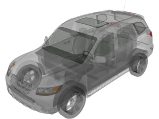 Hyundai Santa Fe (2006) 3D Model preview