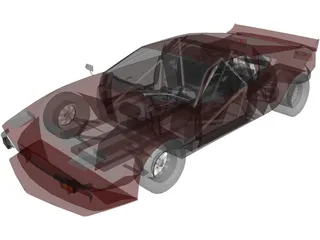 DeTomaso Pantera (1973) 3D Model preview