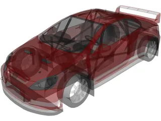 Peugeot 307 WRC (2005) 3D Model preview