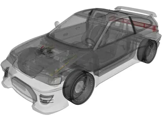 Honda CRX 3D Model preview