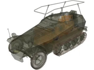 Sdkfz 250 3D Model preview