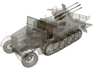 Sdkfz 7 3D Model preview