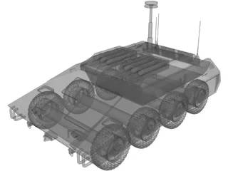 ARV Woodland Tank 3D Model preview