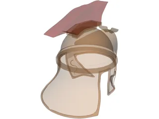 Rome Ancient Helmet 3D Model preview
