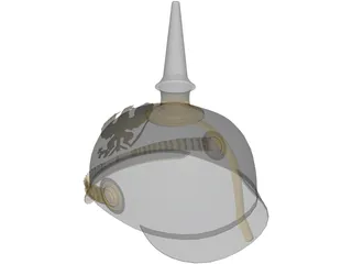 Prussian Helmet 3D Model preview