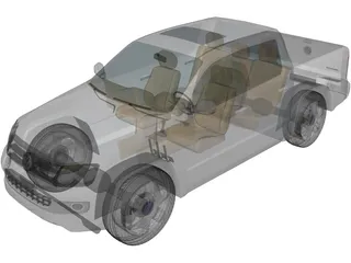Volkswagen Amarok (2010) 3D Model preview