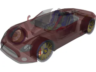 Spyker C8 Spyder 3D Model preview