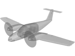 Piper PA-44-180 3D Model preview