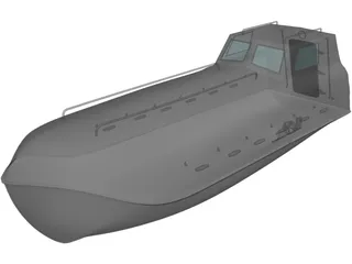 Freefall boat 3D Model preview