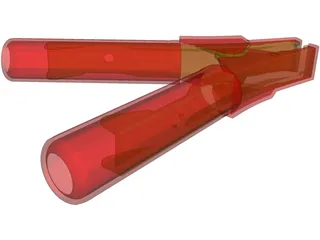 Croc Clip 1000A 3D Model preview