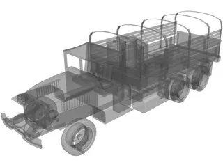 GMC 2.5 Truck 3D Model preview