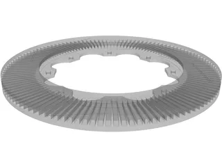 Brake Disc AP 267 3D Model preview