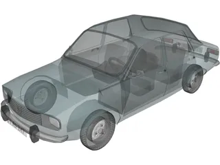 Renault 12 3D Model preview