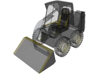 Skid Steer 3D Model preview