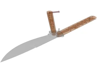 Balisong Knife 3D Model preview