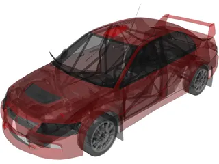 Mitsubishi Lancer Evolution IX 3D Model preview