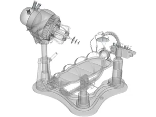 Mad Scientific Medical Device 3D Model preview