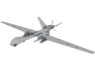 General Atomics MQ-9 Reaper UAV Drone 3D Model preview
