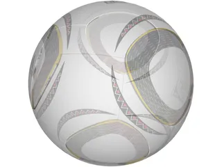 Soccer Ball Adidas Jabulani Official FIFA World Cup 2010 3D Model preview