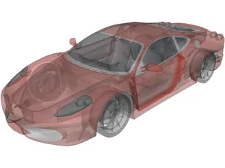 Ferrari F430 (2006) 3D Model preview